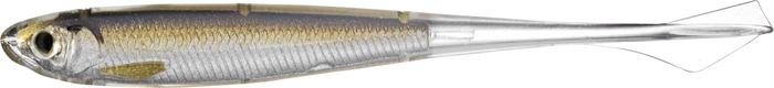 LIVETARGET Ghost Tail Minnow Jerkbait/Dropshot Bait - Silver/Brown
