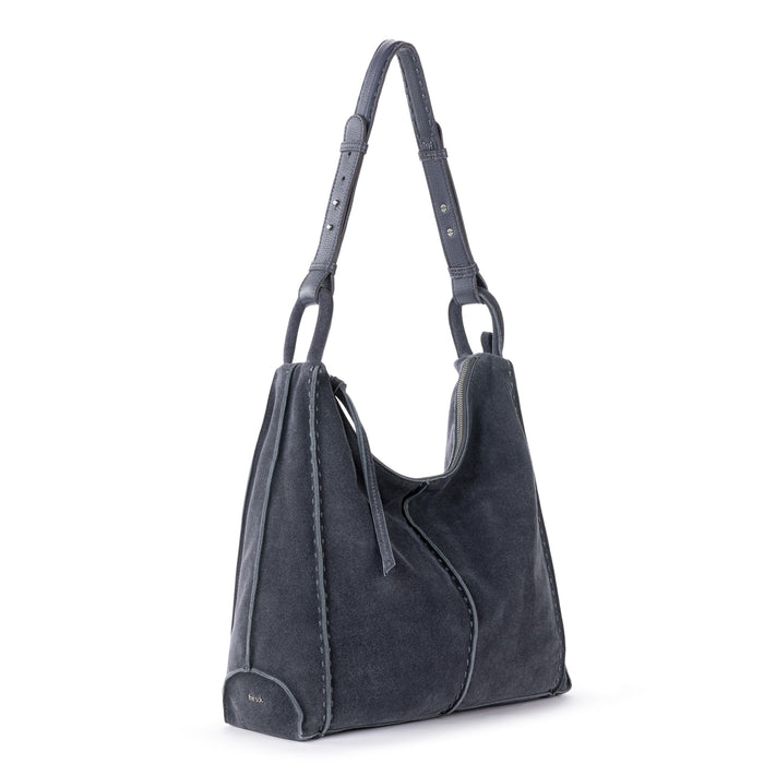 The Sak Los Feliz Bucket Hobo - Leather - Storm Grey Suede
