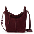 The Sak Los Feliz Crossbody - Leather - Black Cherry Suede