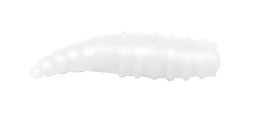 Lunkerhunt Larvae Bait Jar 1/3 oz. - White