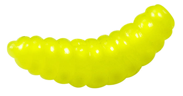 Lunkerhunt Wax Worm Bait Jar 1/3 oz. - Chartreuse