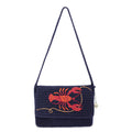 The Sak Marlow Flap Shoulder Bag - Hand Crochet - Lobster