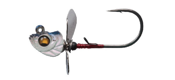 Megabass Okashira Screwhead Swimbait/Spybait Jighead 3 pack - Shad