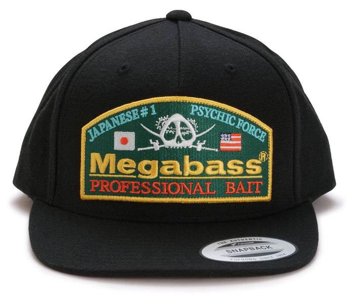 Megabass Psychic Snapback Hat Black/Green