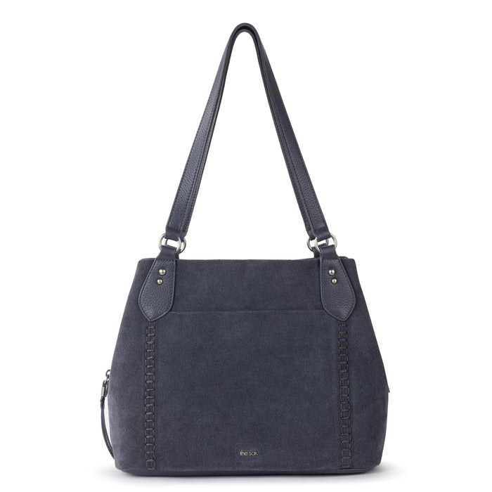 The Sak Melrose Satchel - Leather - Storm Grey Suede