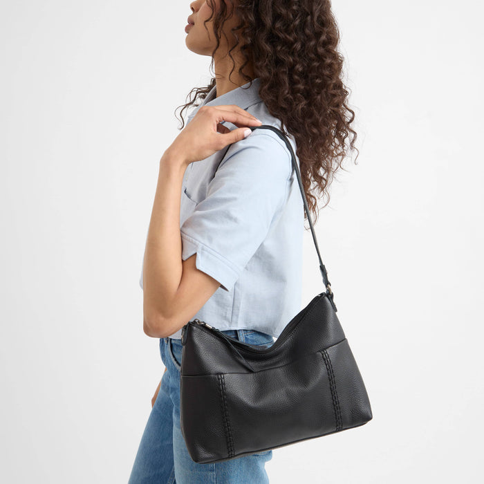 The Sak Melrose Leather Soft Shoulder Bag - Leather - Black