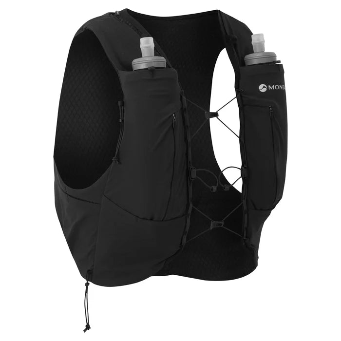 Montane Gecko VP12+ Updated Running Vest Hydration System - Black