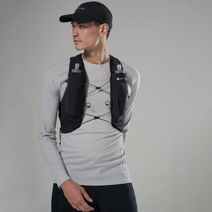 Montane Gecko VP12+ Updated Running Vest Hydration System - Black