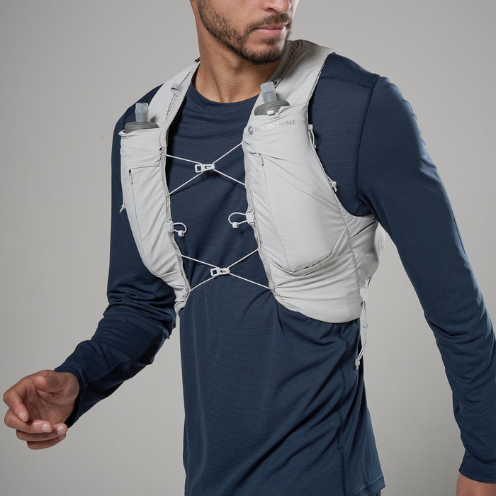 Montane Gecko VP12+ Updated Running Vest Hydration System - Platinum