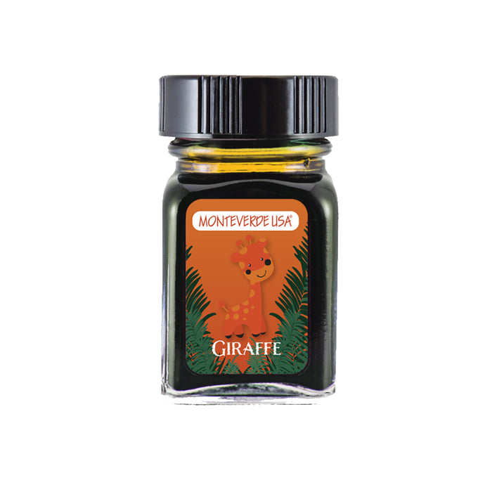 Monteverde Jungle Ink Collection - 30ml Bottled Ink - Giraffe (Orange) | Atlas Stationers.
