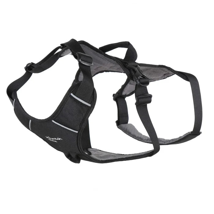 Mountain Paws Adjustable 3 Strap Dog Harness - Black
