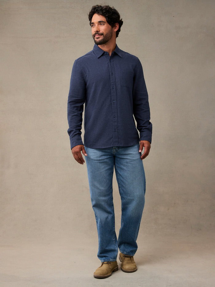 Navy Lightweight Flannel