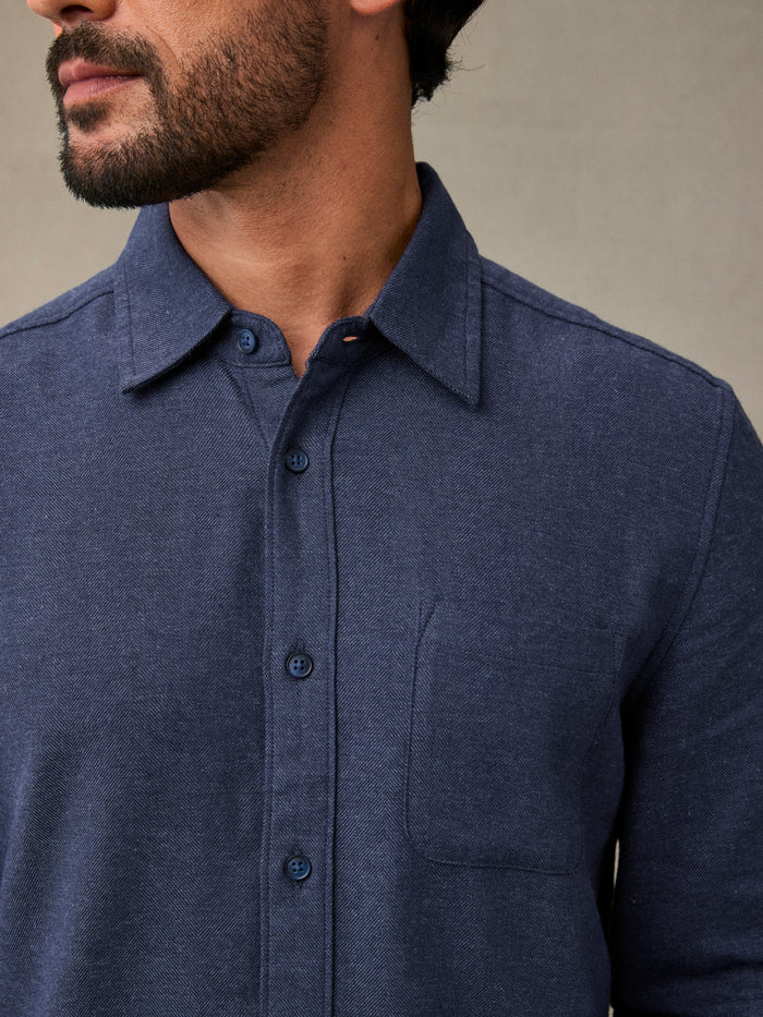Navy Lightweight Flannel