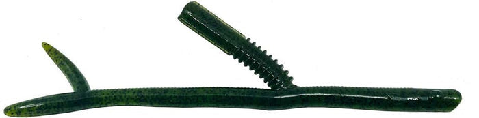 Nories 5 Inch Sankaku T-San Neko Rig Worm - 7 Pack - Watermelon Black Flake