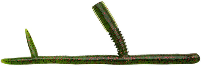 Nories 5 Inch Sankaku T-San Neko Rig Worm - 7 Pack - Watermelon Red Black Flake