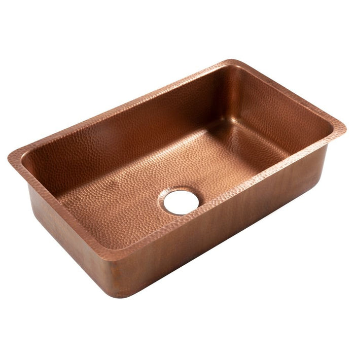 Orwell Copper Single Bowl Undermount Kitchen Sink