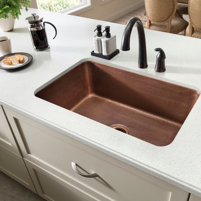 Orwell Copper Single Bowl Undermount Kitchen Sink