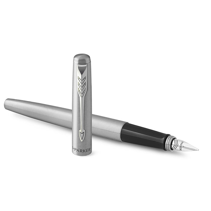 Parker Jotter Fountain Pen - Stainless Steel with Chrome Trim | Atlas Stationers.