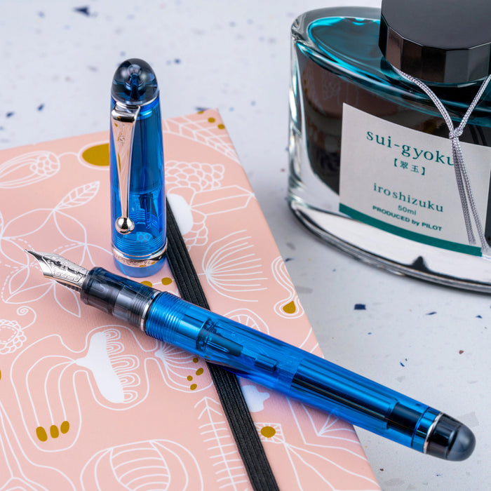 Pilot Custom 74 Fountain Pen - Blue | Atlas Stationers.
