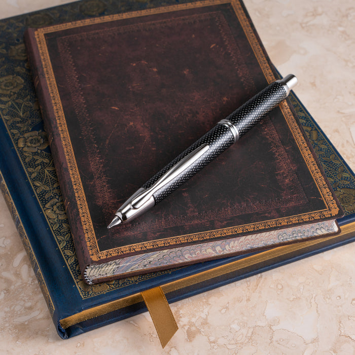 Pilot Vanishing Point Fountain Pen - Black Carbonesque | Atlas Stationers.