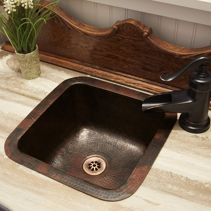 Pollock 12" Undermount Copper Bathroom Sink