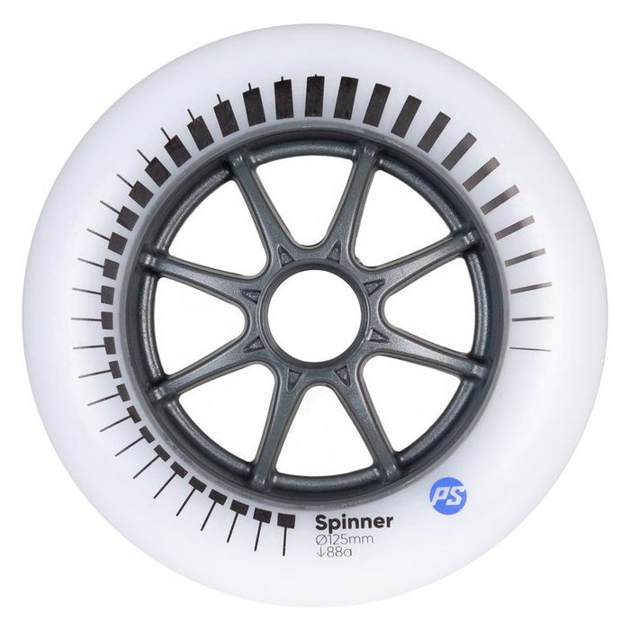 Powerslide Spinner 125/88A White, 3-pack - Inlinex