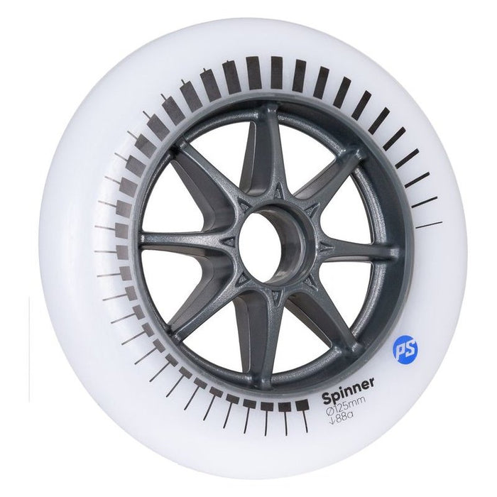 Powerslide Spinner 125/88A White, 3-pack - Inlinex