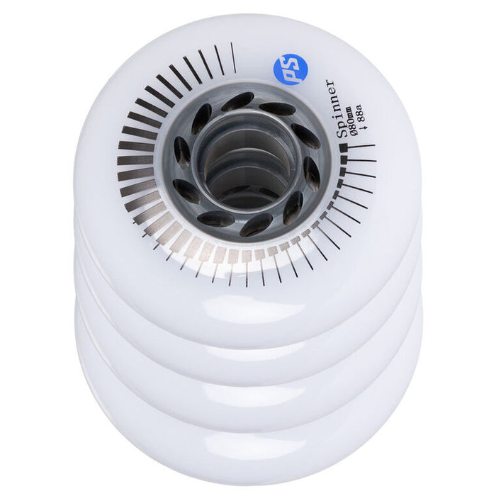 Powerslide Spinner 80/88A White Wheels
