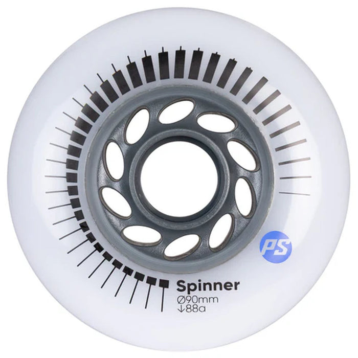 Powerslide Spinner 90/88A White, 4 pack
