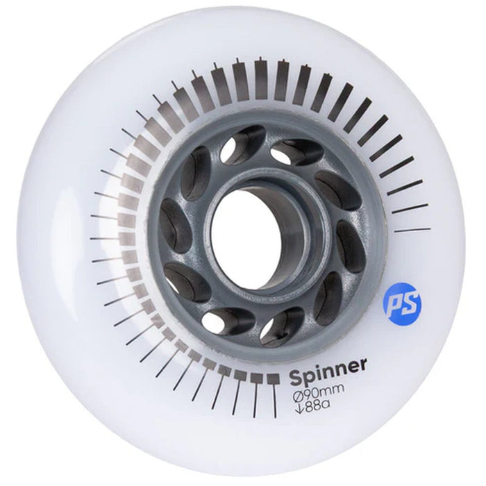 Powerslide Spinner 90/88A White, 4 pack