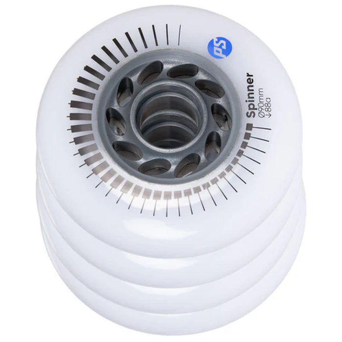 Powerslide Spinner 90/88A White, 4 pack