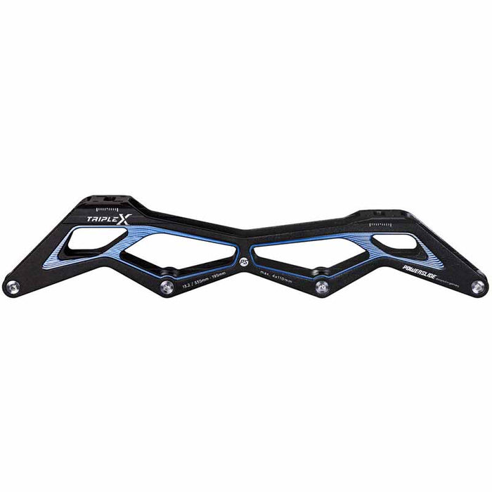 Powerslide Triple X 13.2/4x110 Black/Blue 195 Frame - Inlinex