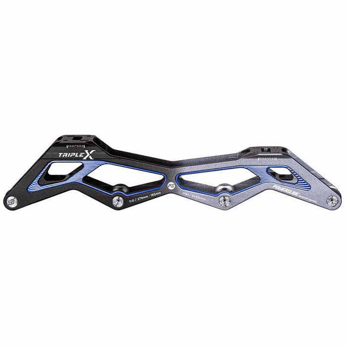 Powerslide Triple X5 11.0/4x90 Black Blue, 165 Frame - Inlinex