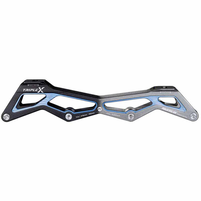 Powerslide Triple X5 11.0/4x90 Black Blue, 195 Frame - Inlinex