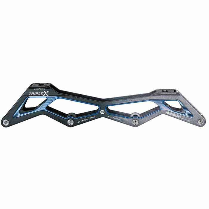 Powerslide Triple X5 12.0/4x100 Black Blue, 195 Frame - Inlinex