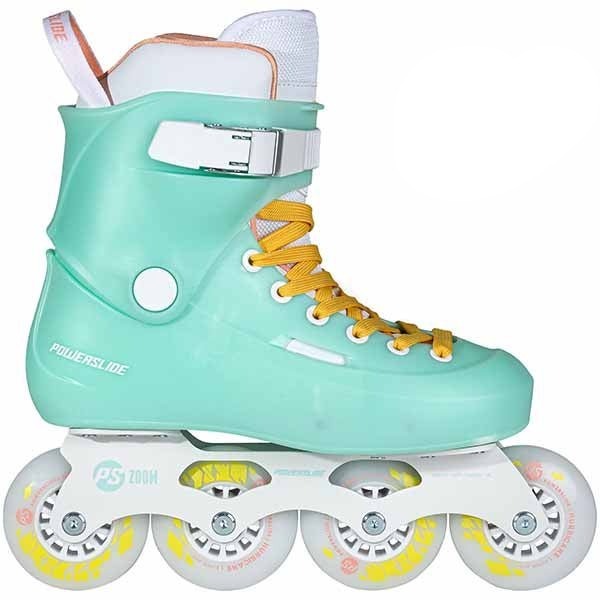 Powerslide Zoom Baby Blue 80 Skates - Inlinex