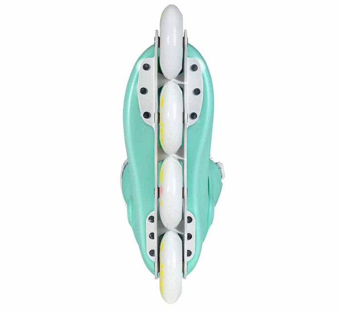 Powerslide Zoom Baby Blue 80 Skates - Inlinex