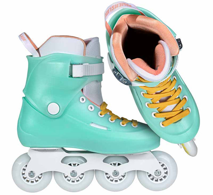Powerslide Zoom Baby Blue 80 Skates - Inlinex