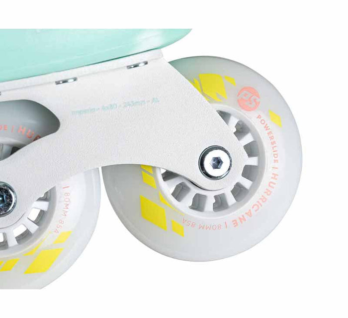 Powerslide Zoom Baby Blue 80 Skates - Inlinex