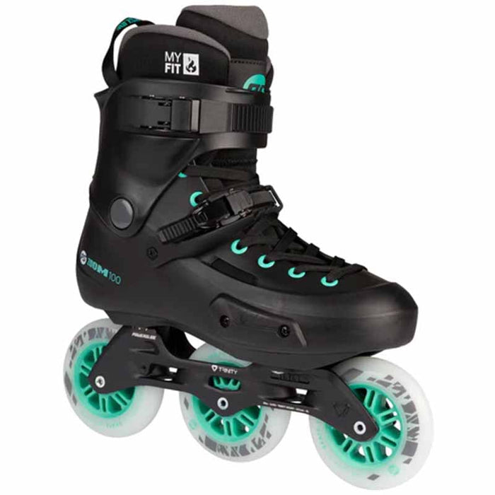 Powerslide Zoom Pro 100 Black Mint Skates - Inlinex