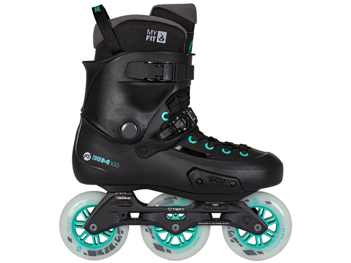 Powerslide Zoom Pro 100 Black Mint Skates - Inlinex