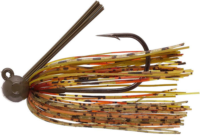 Queen Tackle Tungsten Hammerhead Football Jig - Fire Gill
