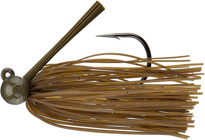 Queen Tackle Tungsten Hammerhead Football Jig - Gator Green
