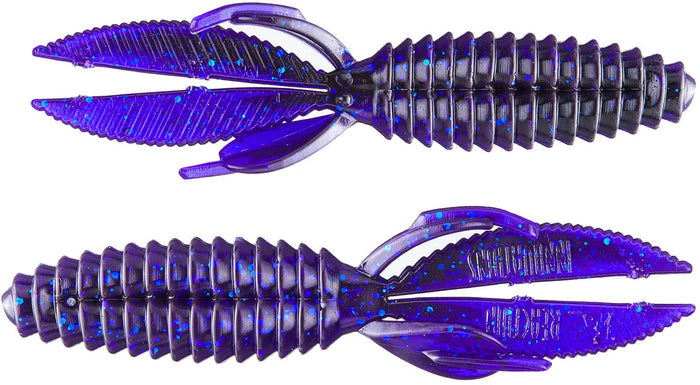 Reaction Innovations Sweet Beaver Soft Plastic Creature Bait 8 pack - Black Light
