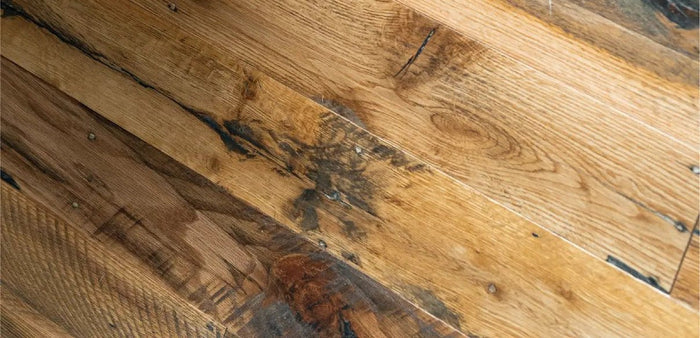 Reclaimed Engineered Industrial Oak Flooring-Distressed