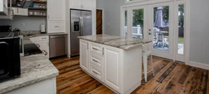 Reclaimed Engineered Industrial Oak Flooring-Distressed
