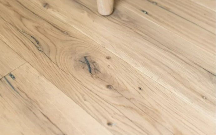 Reclaimed Engineered Industrial White Oak Flooring-Clean Face
