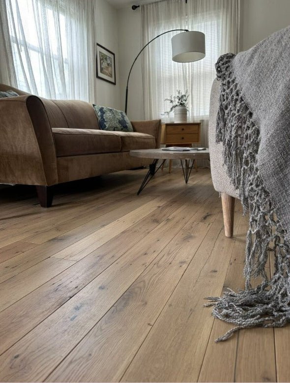 Reclaimed Engineered Industrial White Oak Flooring-Clean Face