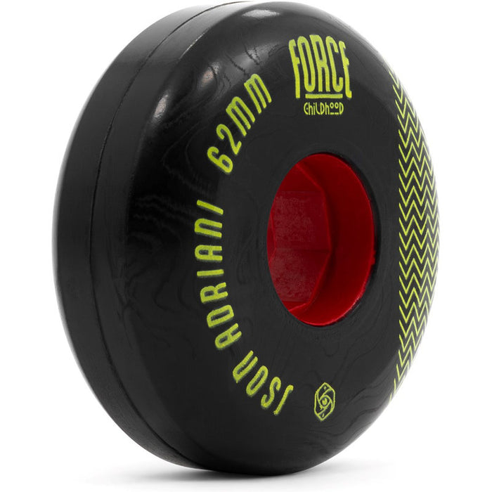 Red Eye Childhood Adriani 62mm 91A Wheels childhood adriani 62mm 91a angle