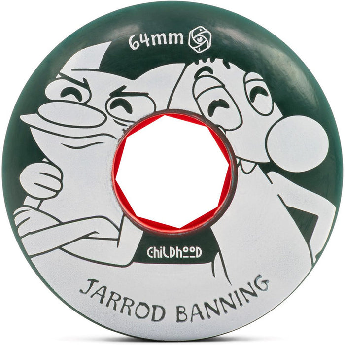 Red Eye Childhood Banning 64mm 90A Wheels childhood banning 64mm 90a front